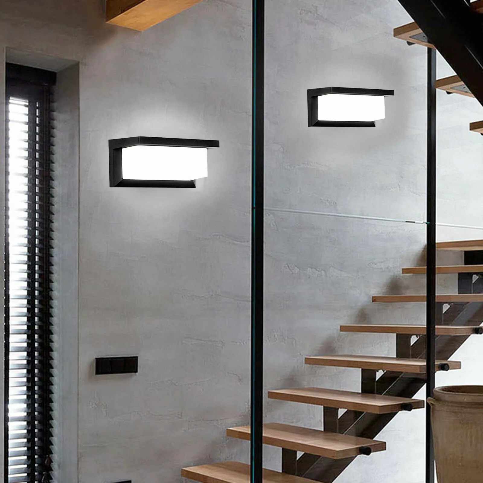 LETGOSPT Außen-Wandleuchte 18W LED Wandleuchte mit günstig online kaufen