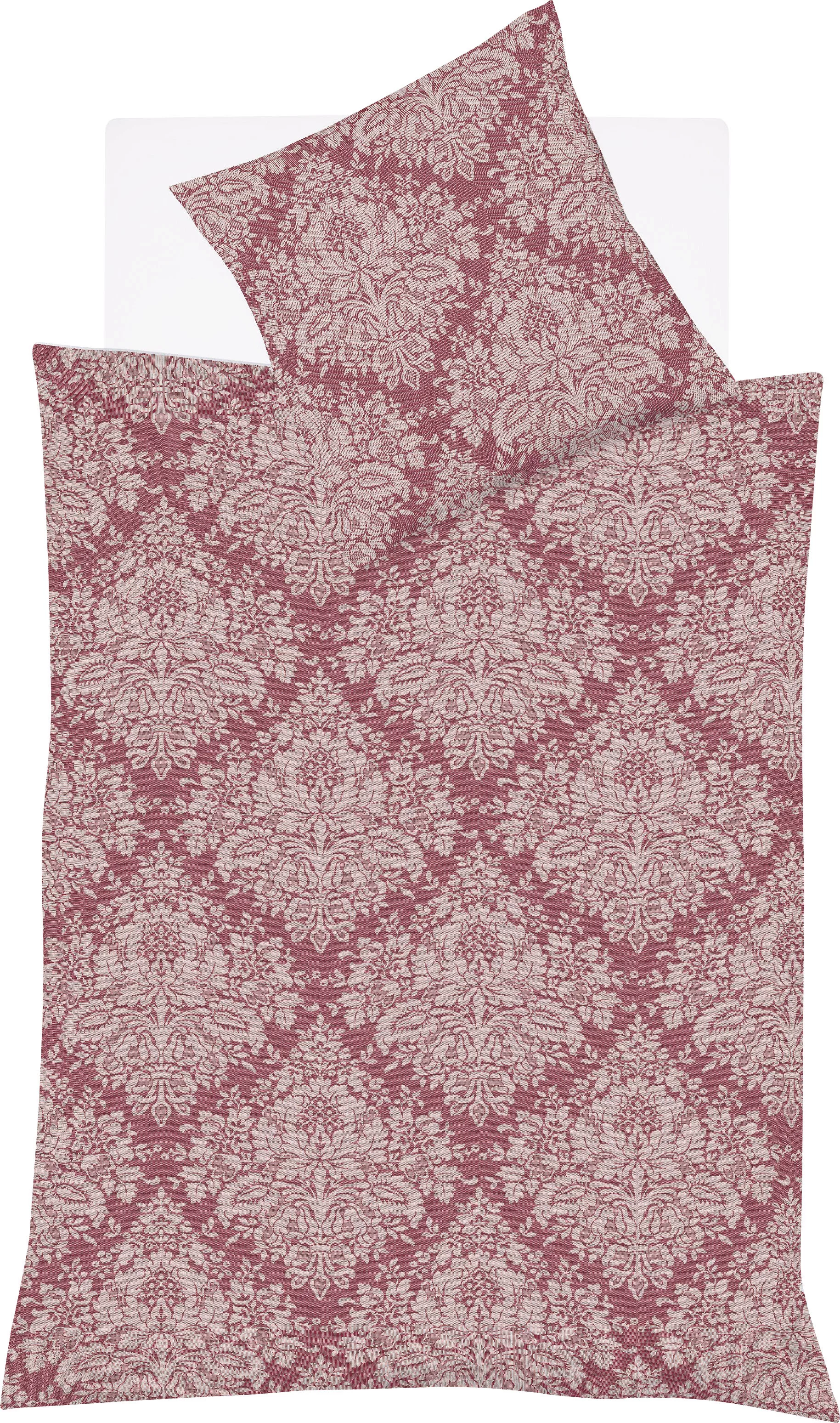 fleuresse Bettwäsche »Lech 3739«, (3 tlg.), Jacquard Flanell, Baumwolle, in günstig online kaufen