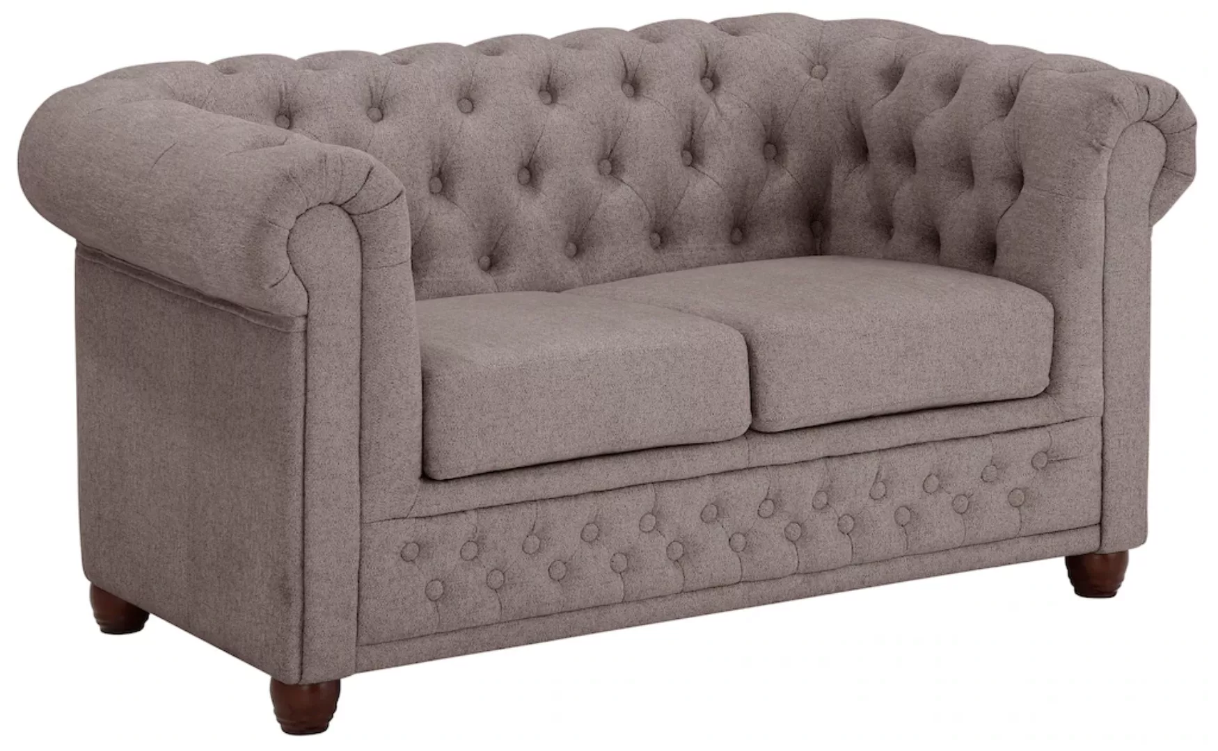 Home affaire Chesterfield-Sofa "New Castle", mit hochwertiger Knopfheftung günstig online kaufen