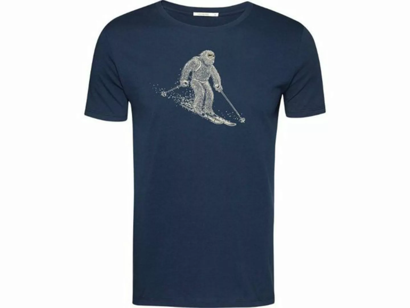 GreenBomb T-Shirt GREENBOMB Bio-Herren-T-Shirt 'Yeti Ski' mit Rundha günstig online kaufen