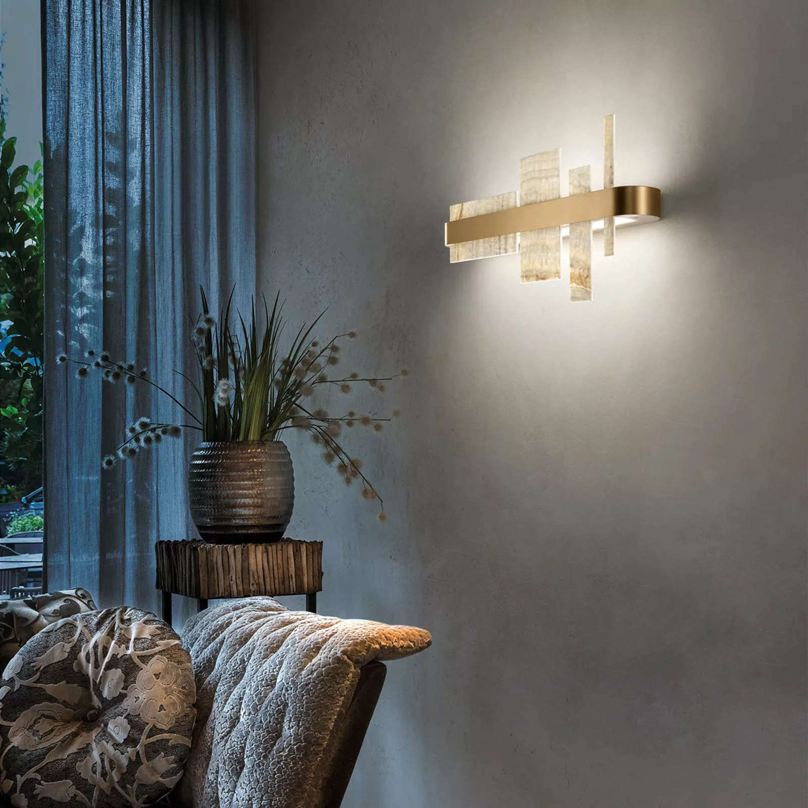 Designer-Wandleuchte Honicé mit LEDs, 65 cm günstig online kaufen