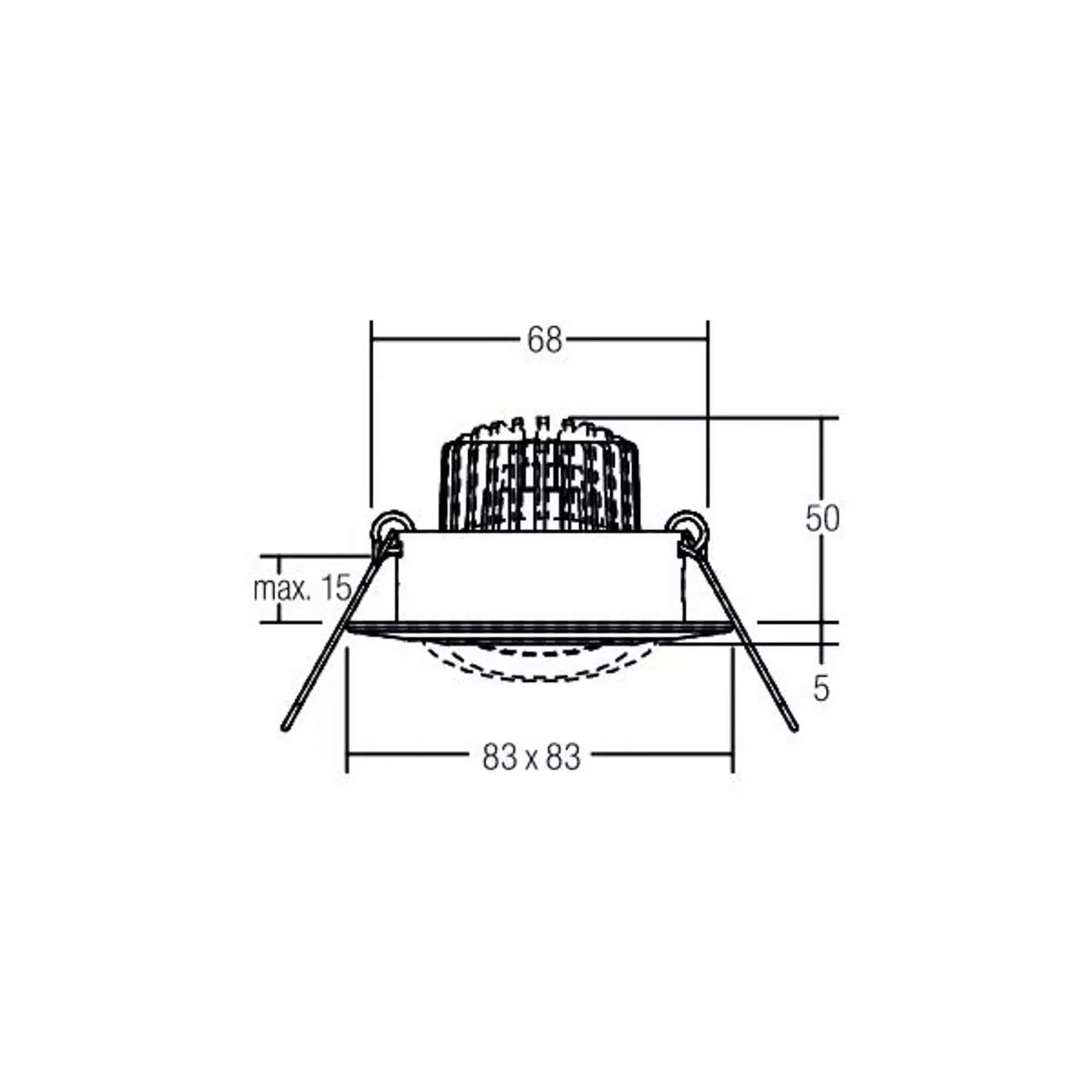 BRUMBERG BB14 Einbau dim2warm RC-dim nickel matt günstig online kaufen