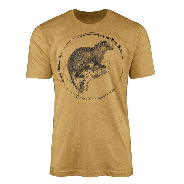 Sinus Art T-Shirt Evolution Herren T-Shirt Opossum günstig online kaufen