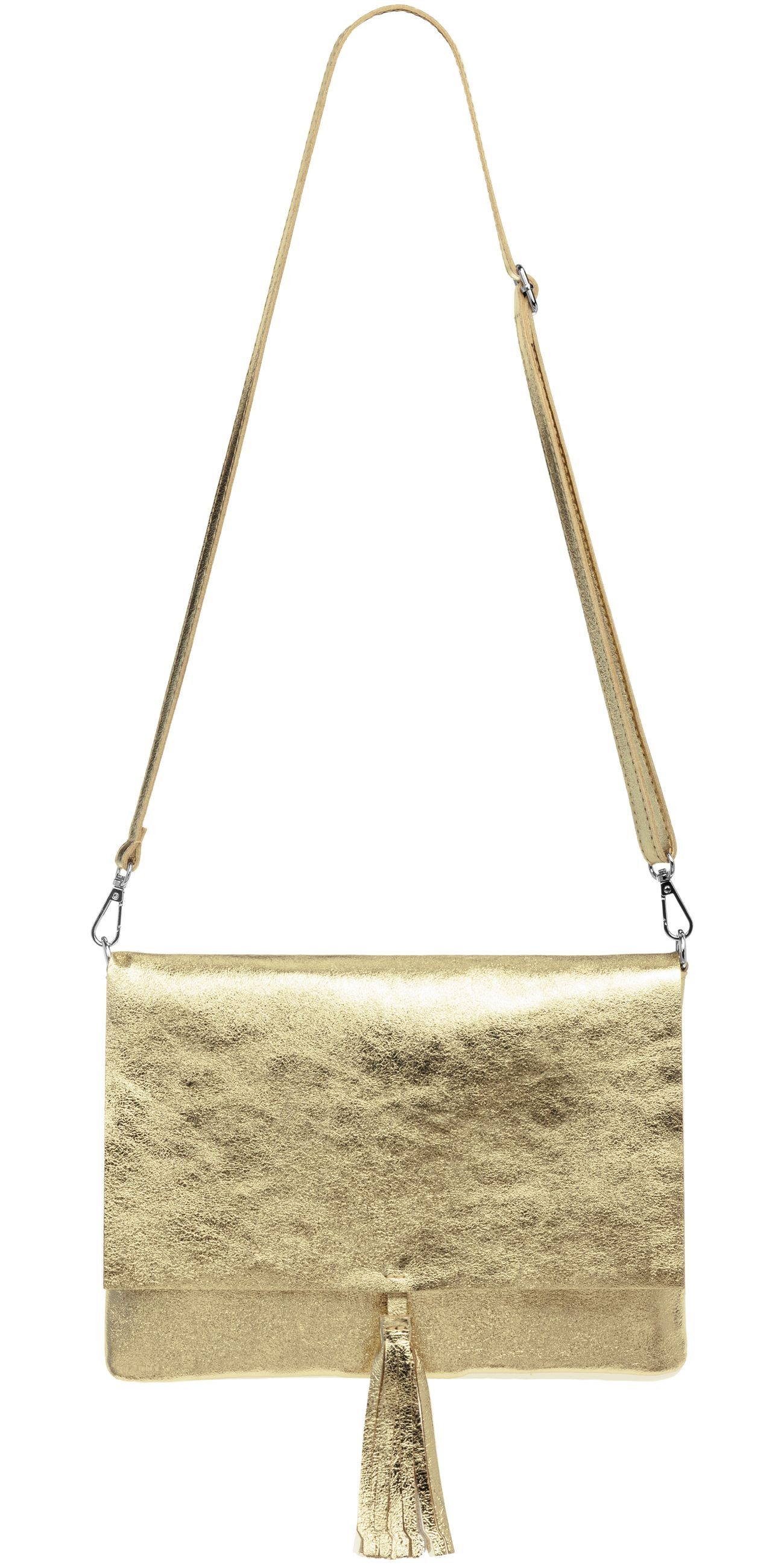Caspar Umhängetasche xl Clutch Leder Damen günstig online kaufen