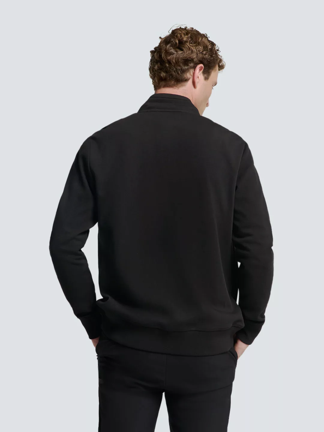 NO EXCESS Sweater "No Excess Weste mit Twill-Jacquard und Reißverschluss" günstig online kaufen