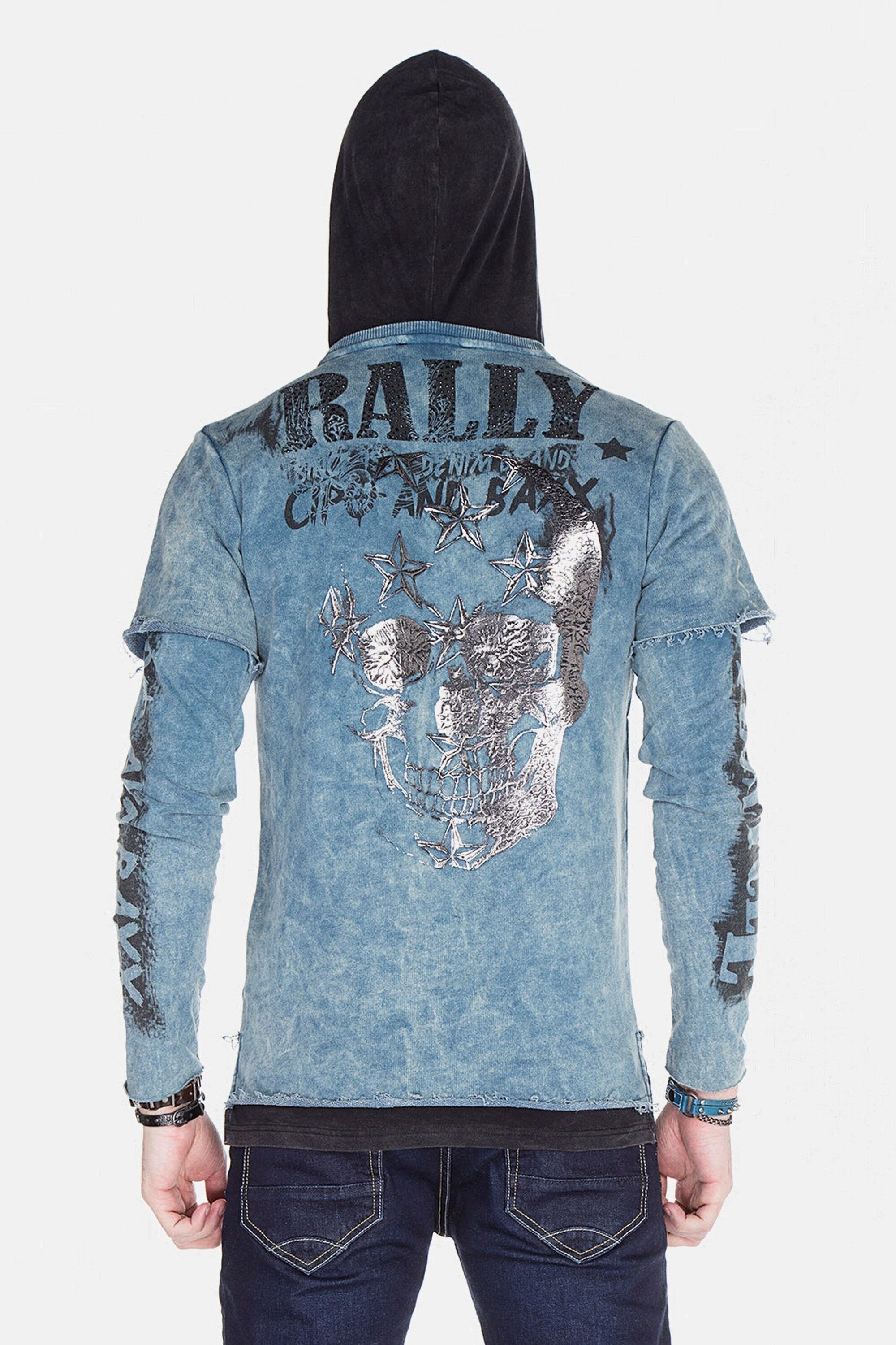 Cipo & Baxx Kapuzensweatshirt "Sweatshirts", (1 tlg.), im Lagenlook, CL-279 günstig online kaufen