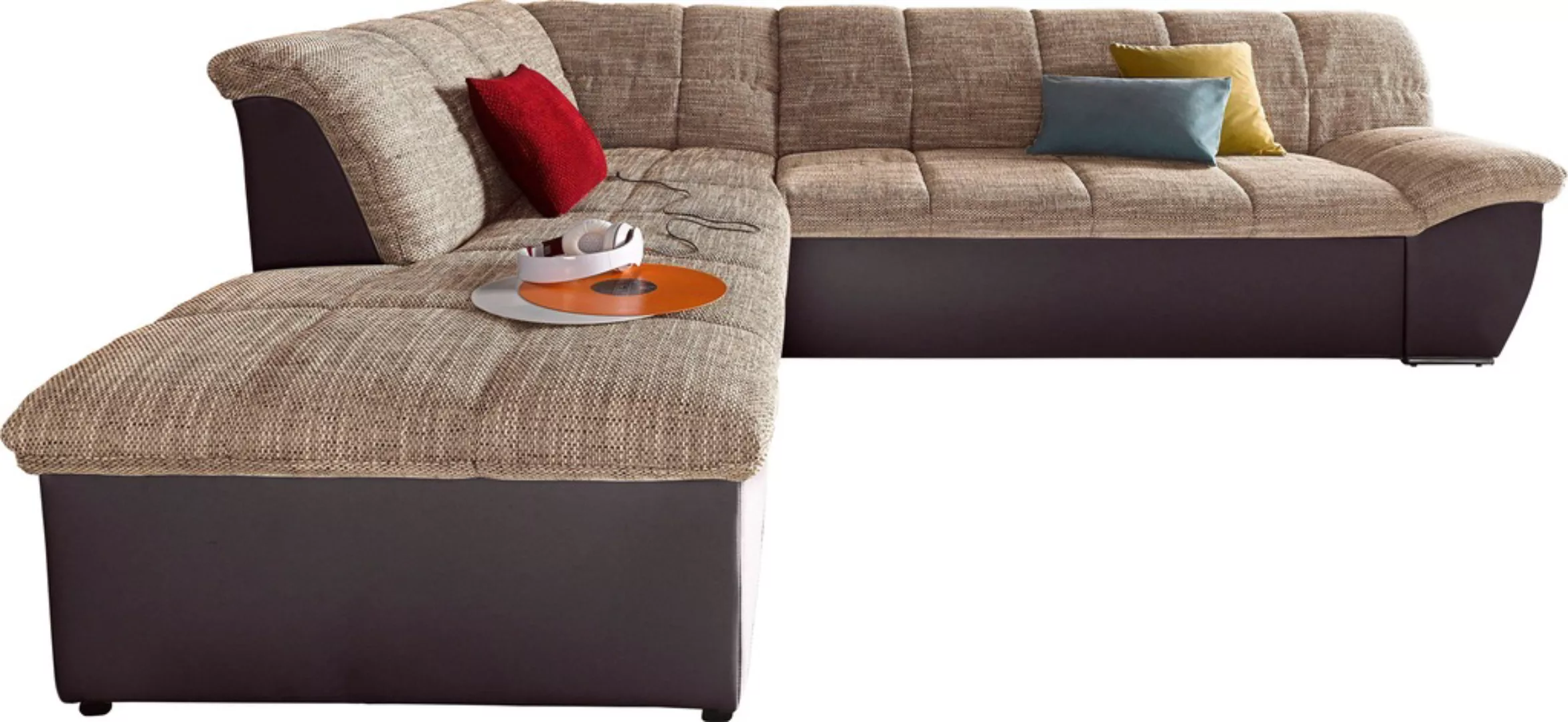 DOMO collection Ecksofa »Splash, aktuelle Sitz- und Rückensteppung, Materia günstig online kaufen