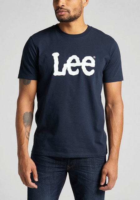 Lee Herren Rundhals T-Shirt Wobbly Logo günstig online kaufen