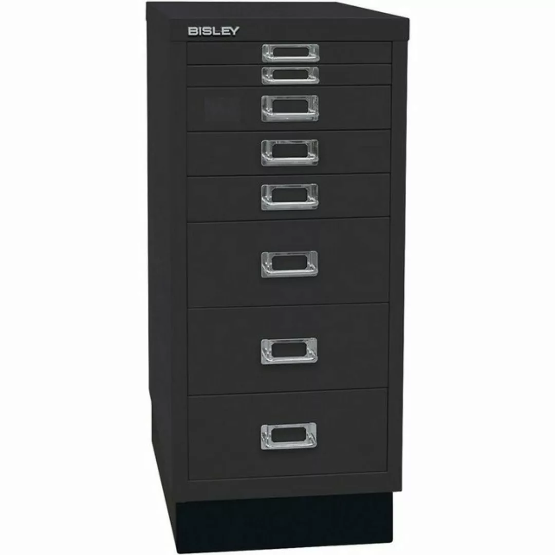 Bisley Beistellschrank MultiDrawer Schrank aus Stahl, 8 Schubladen, mit Soc günstig online kaufen