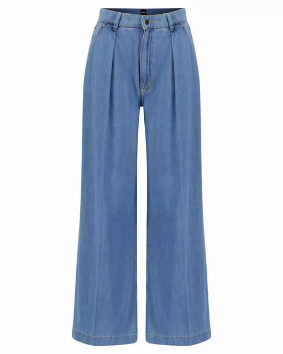 BOSS 5-Pocket-Jeans Damen Jeans DENIM WIDE LEG (1-tlg) günstig online kaufen