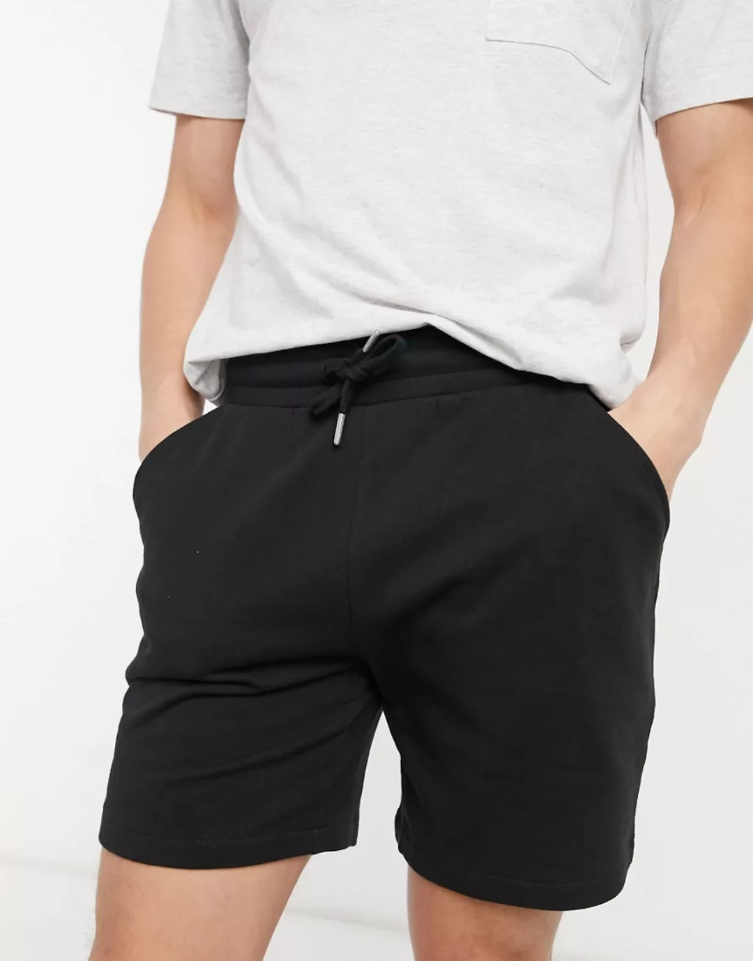 Farah – Durrington – Shorts aus Bio-Baumwolle in Schwarz günstig online kaufen