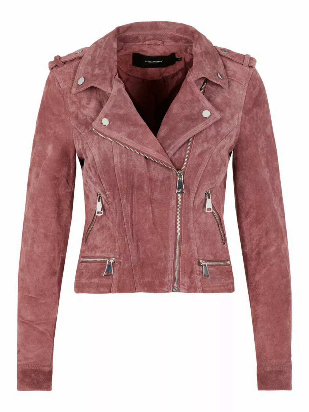 VERO MODA Wildleder Jacke Damen Pink günstig online kaufen