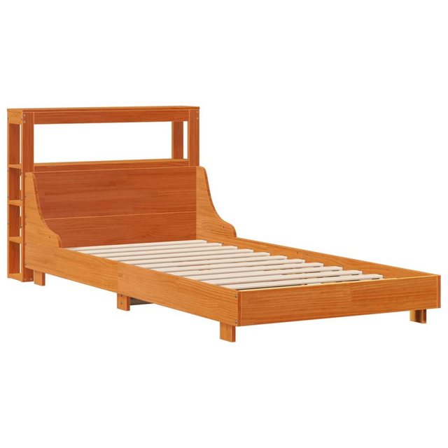 vidaXL Bett, Massivholzbett ohne Matratze Wachsbraun 75x190 cm Kiefernholz günstig online kaufen