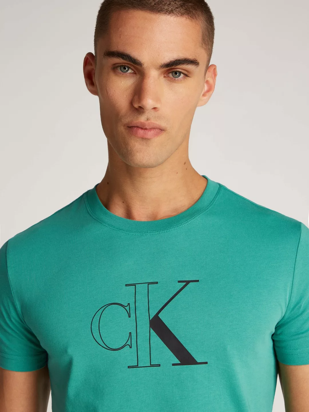 Calvin Klein Jeans T-Shirt OUTLINE MONOLOGO TEE mit Logoprägung günstig online kaufen