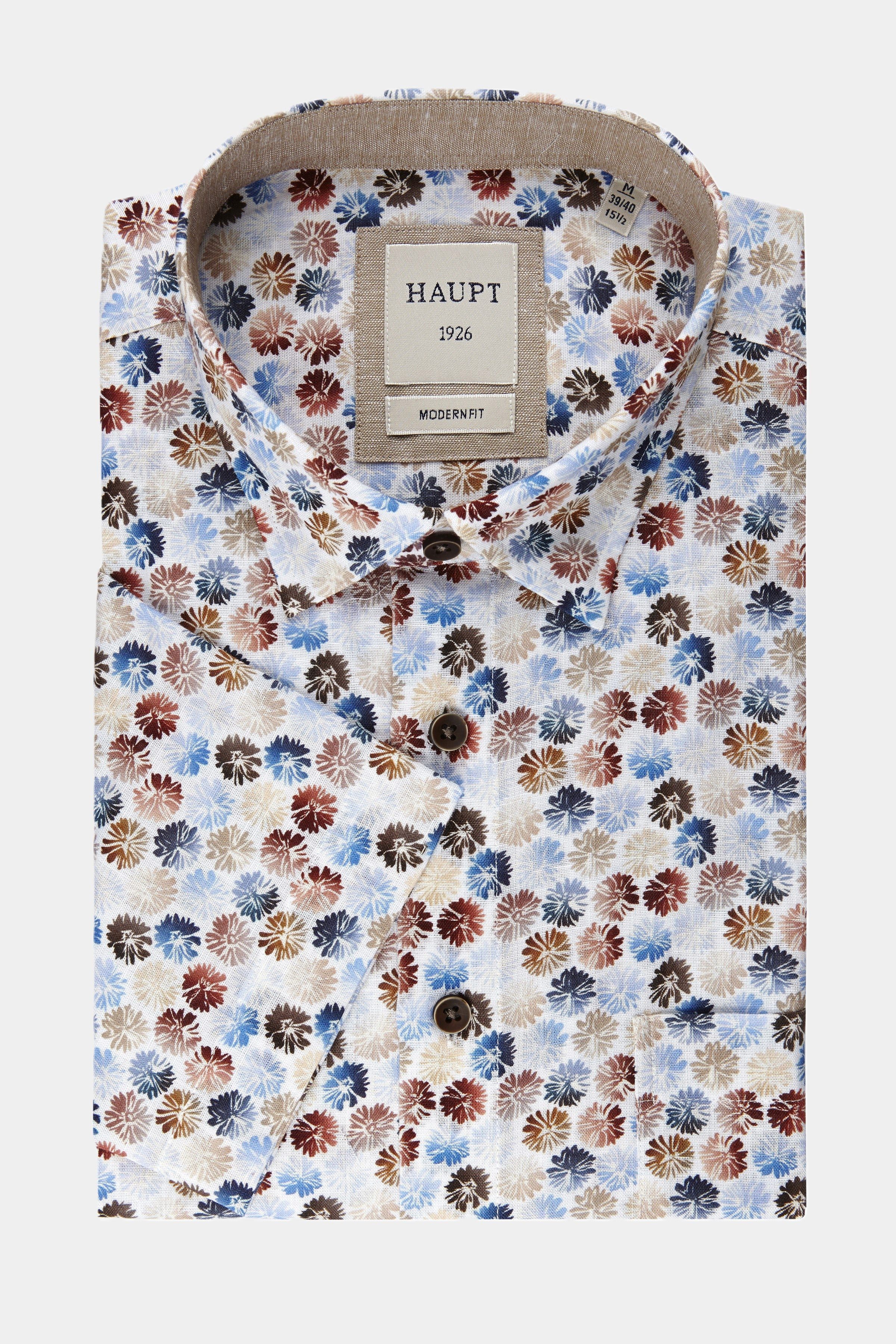 Haupt Kurzarmhemd Haupt Kurzarm Baumwoll-Herrenhemd Modern günstig online kaufen