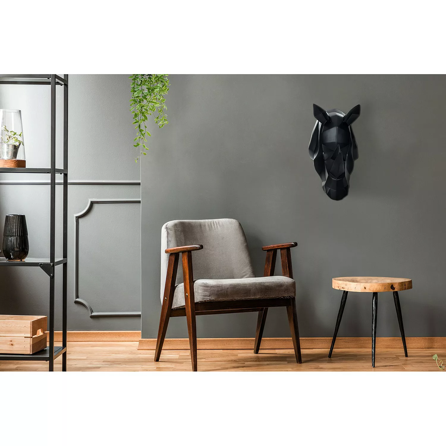 Decorationable | Dekoratives Wandobjekt Rhino günstig online kaufen