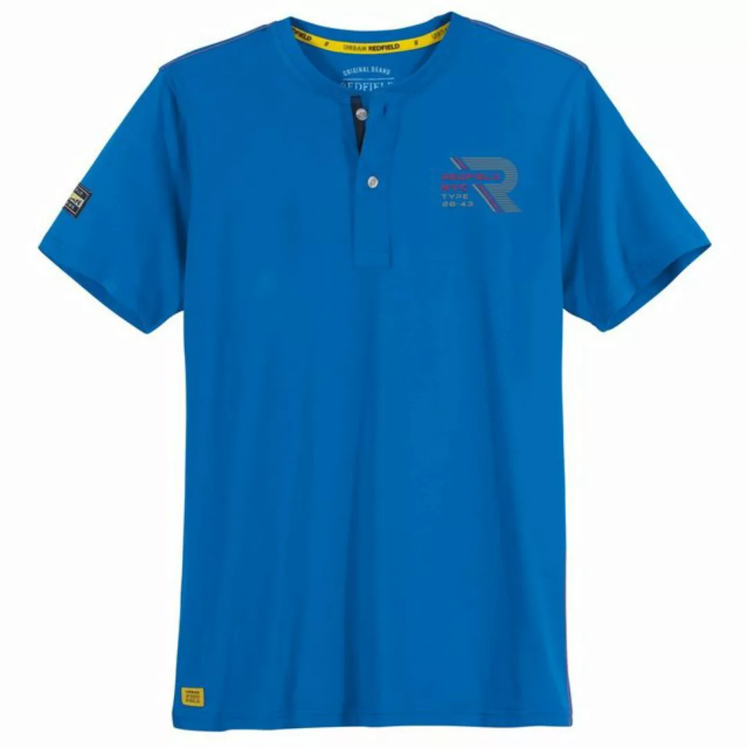 redfield Print-Shirt Große Größen Herren Serafino T-Shirt royalblau sportiv günstig online kaufen