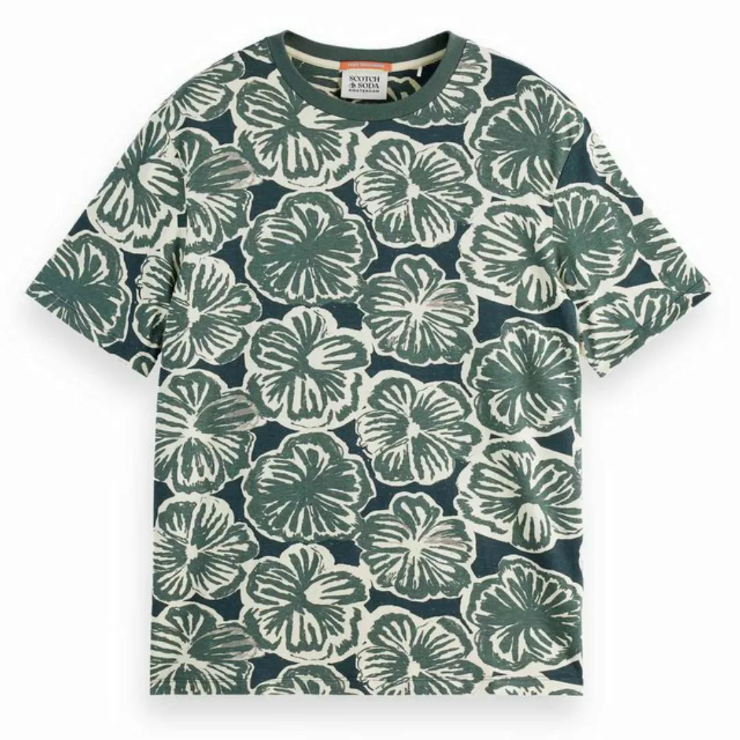 Scotch & Soda T-Shirt Herren T-Shirt - Big All Over Print T-Shirt günstig online kaufen