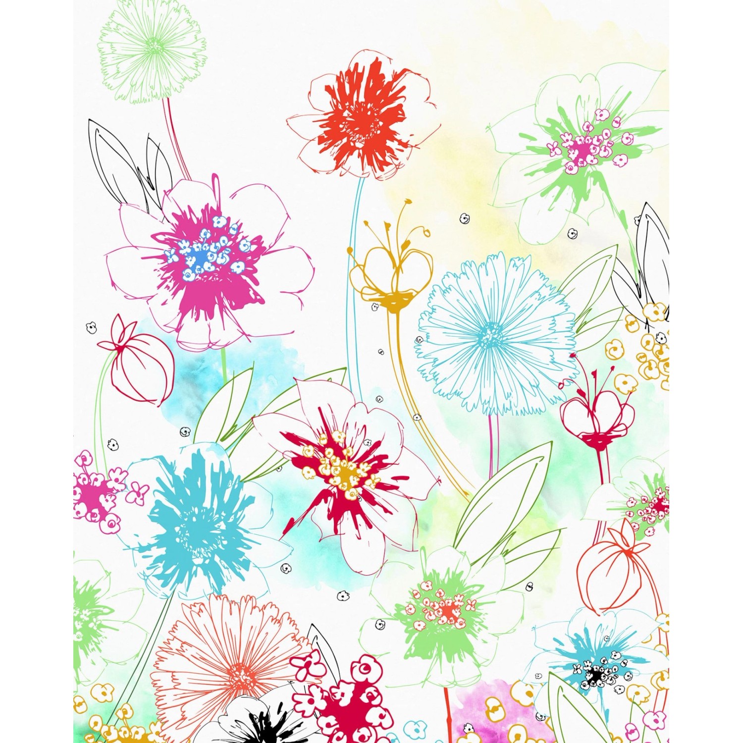 Komar Fototapete Joyful Multicolor 200 x 250 cm 611628 günstig online kaufen