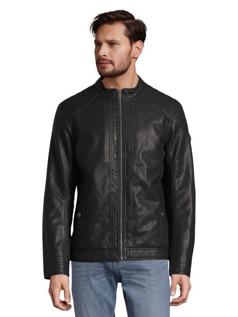 TOM TAILOR Lederjacke Kunstleder Jacke Gesteppt fake leather jacket fake le günstig online kaufen