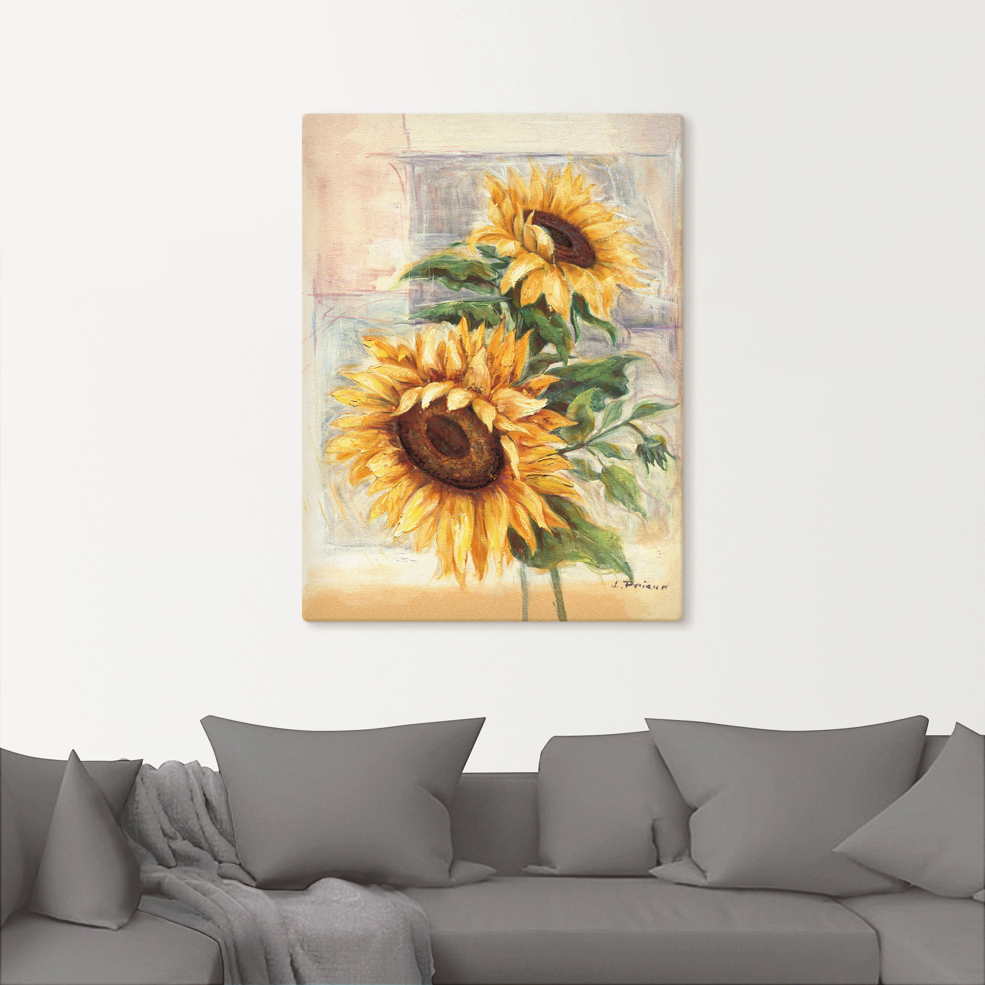 Artland Wandbild "Sonnenblumen II", Blumen, (1 St.), als Alubild, Outdoorbi günstig online kaufen