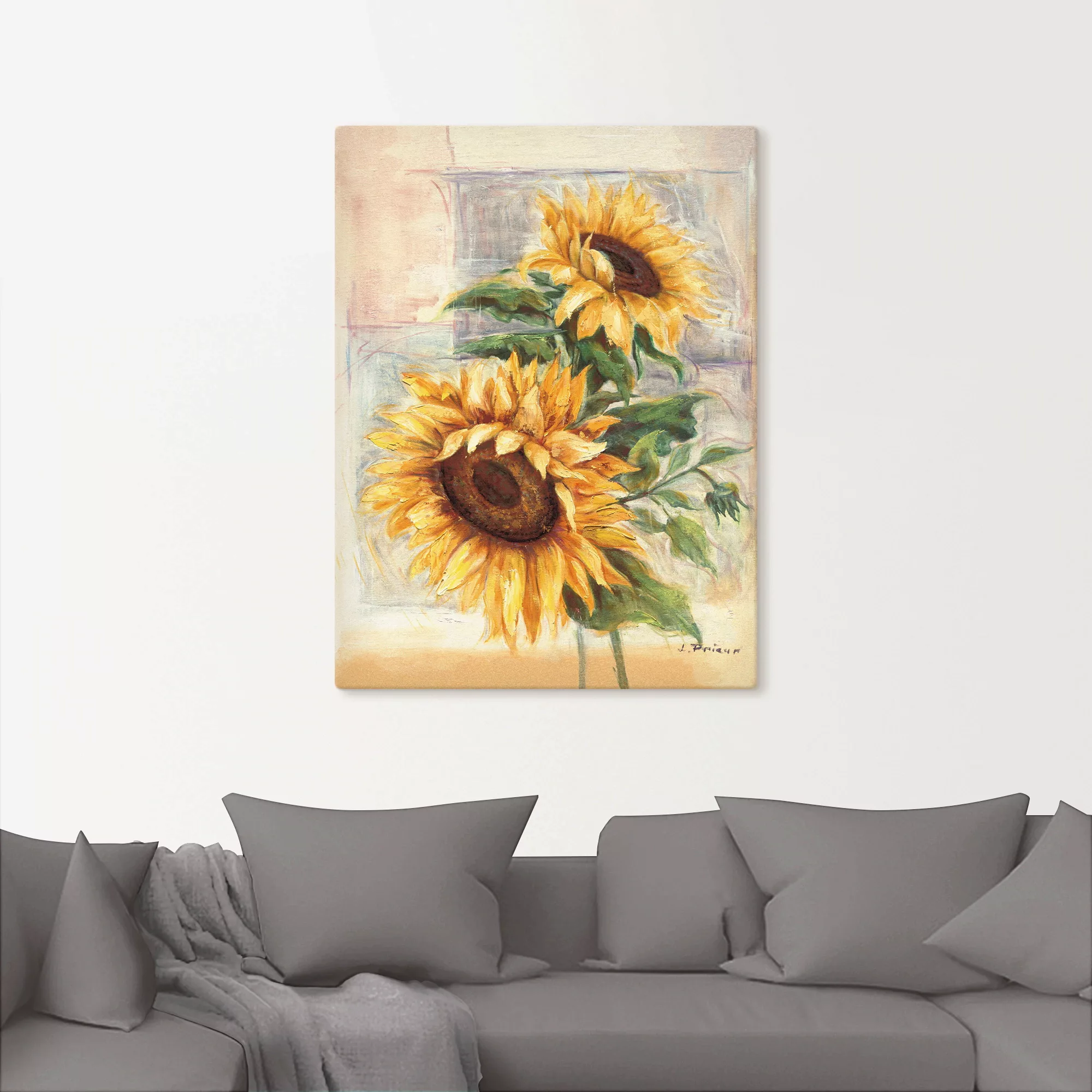 Artland Wandbild »Sonnenblumen II«, Blumen, (1 St.), als Alubild, Outdoorbi günstig online kaufen