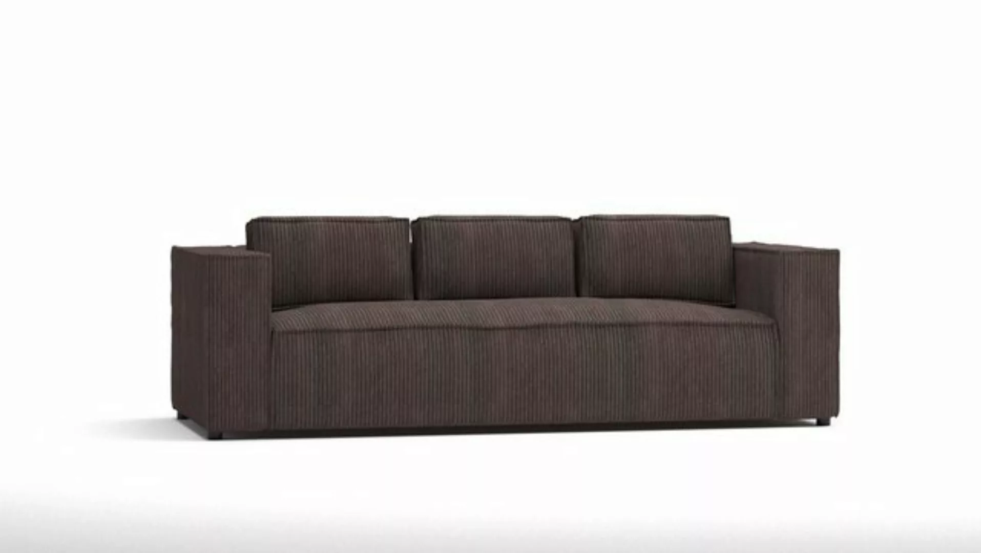 S-Style Möbel 3-Sitzer Cord sofa Renne, 1 Teile, mit Wellenfederung günstig online kaufen
