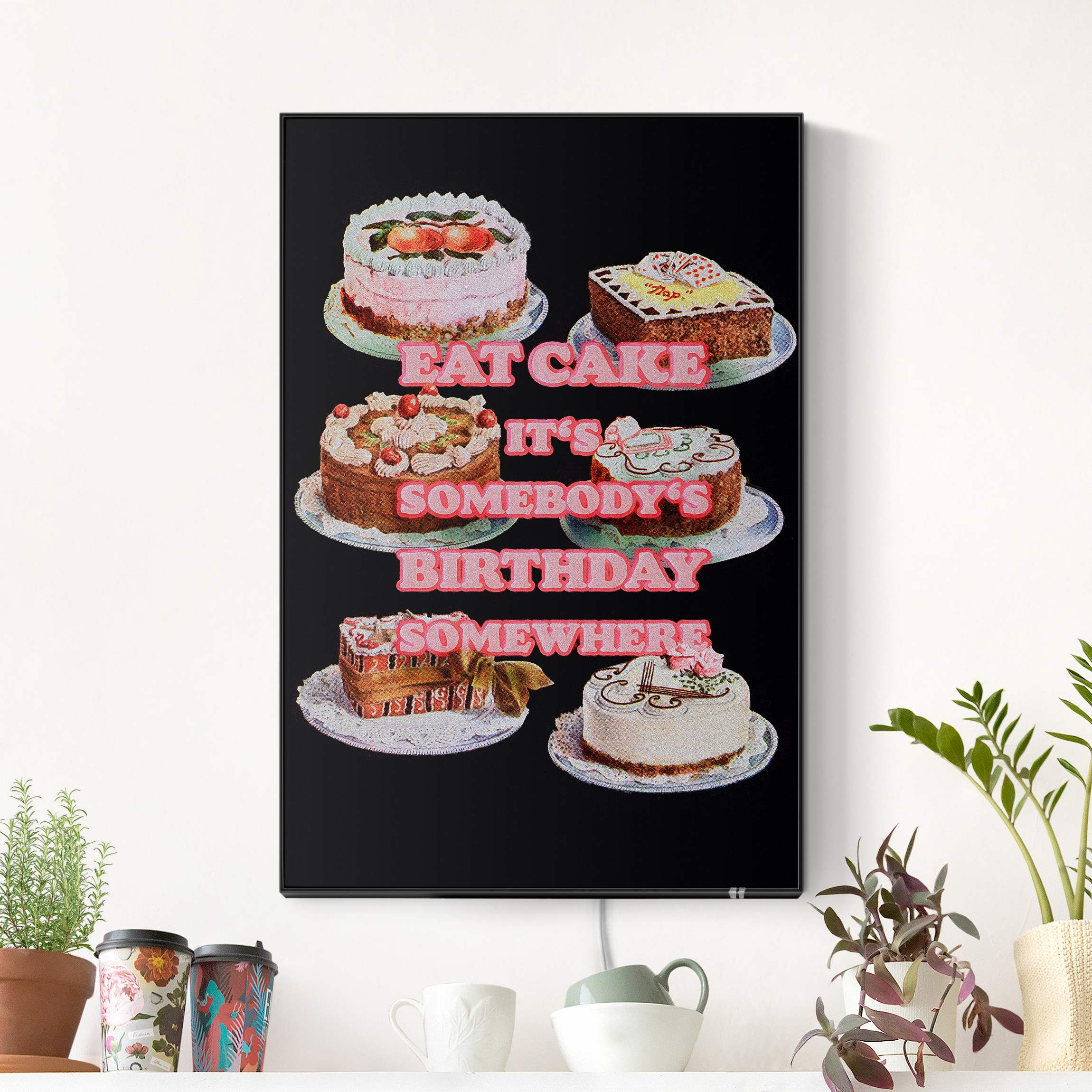 LED-Wechselbild Eat Cake It's Birthday günstig online kaufen