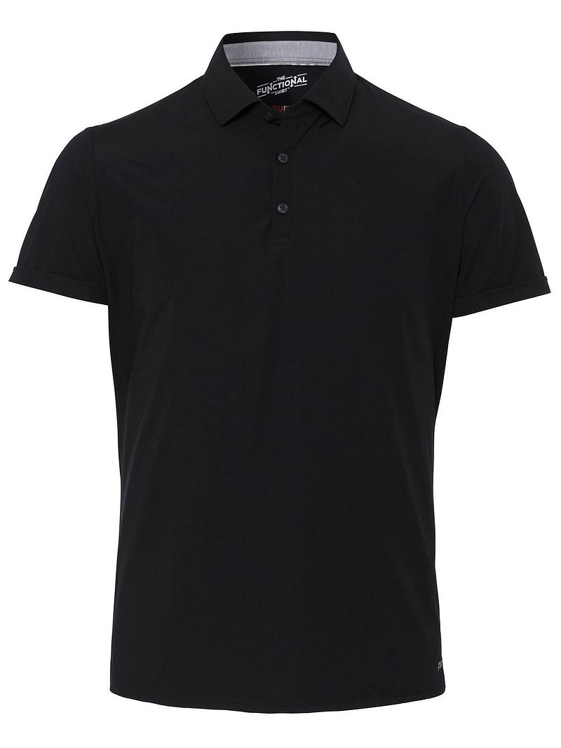 Pure Functional Polo Shirt Schwarz - Größe M günstig online kaufen