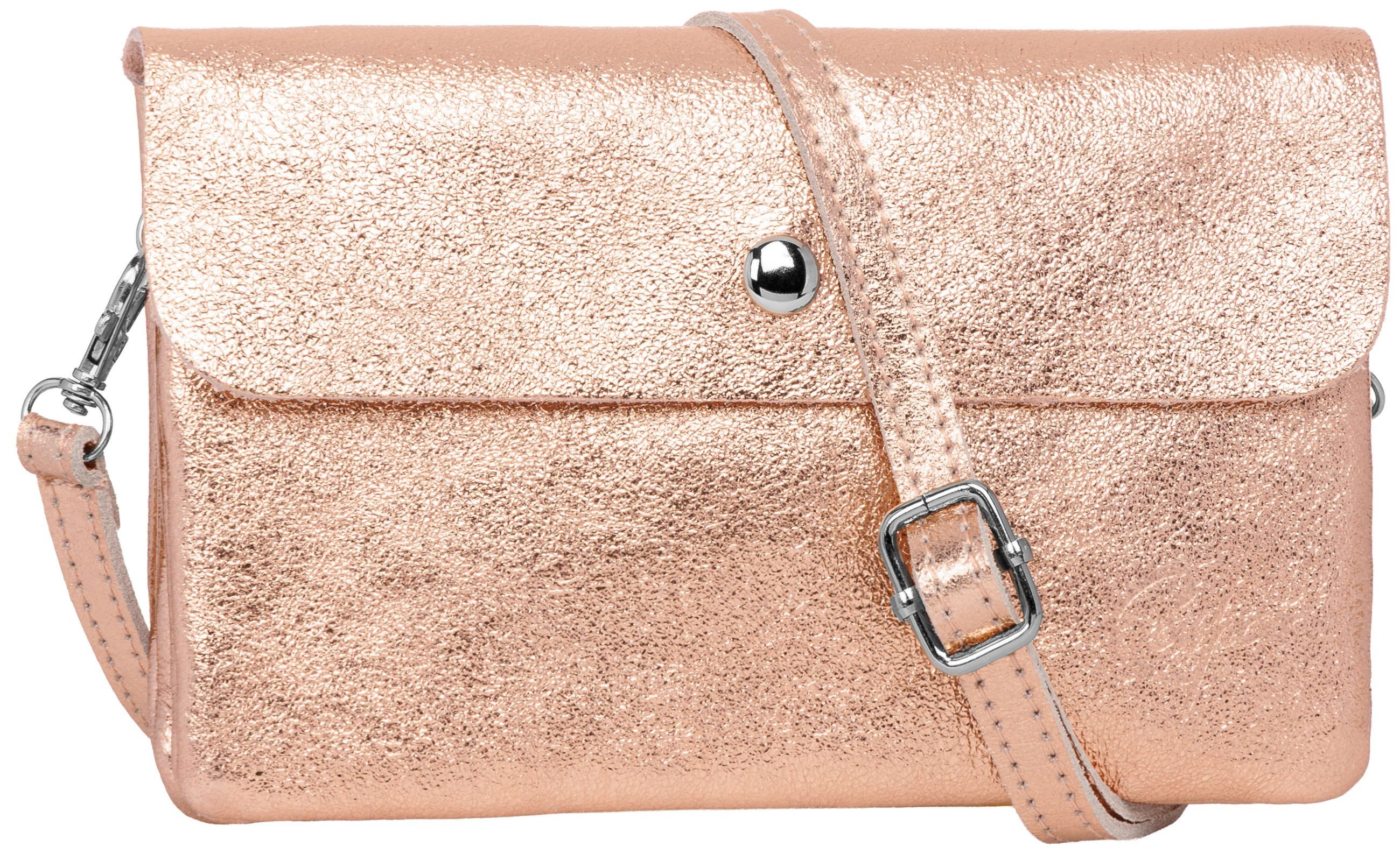 Caspar Umhängetasche Kleine Leder Clutch Damen günstig online kaufen