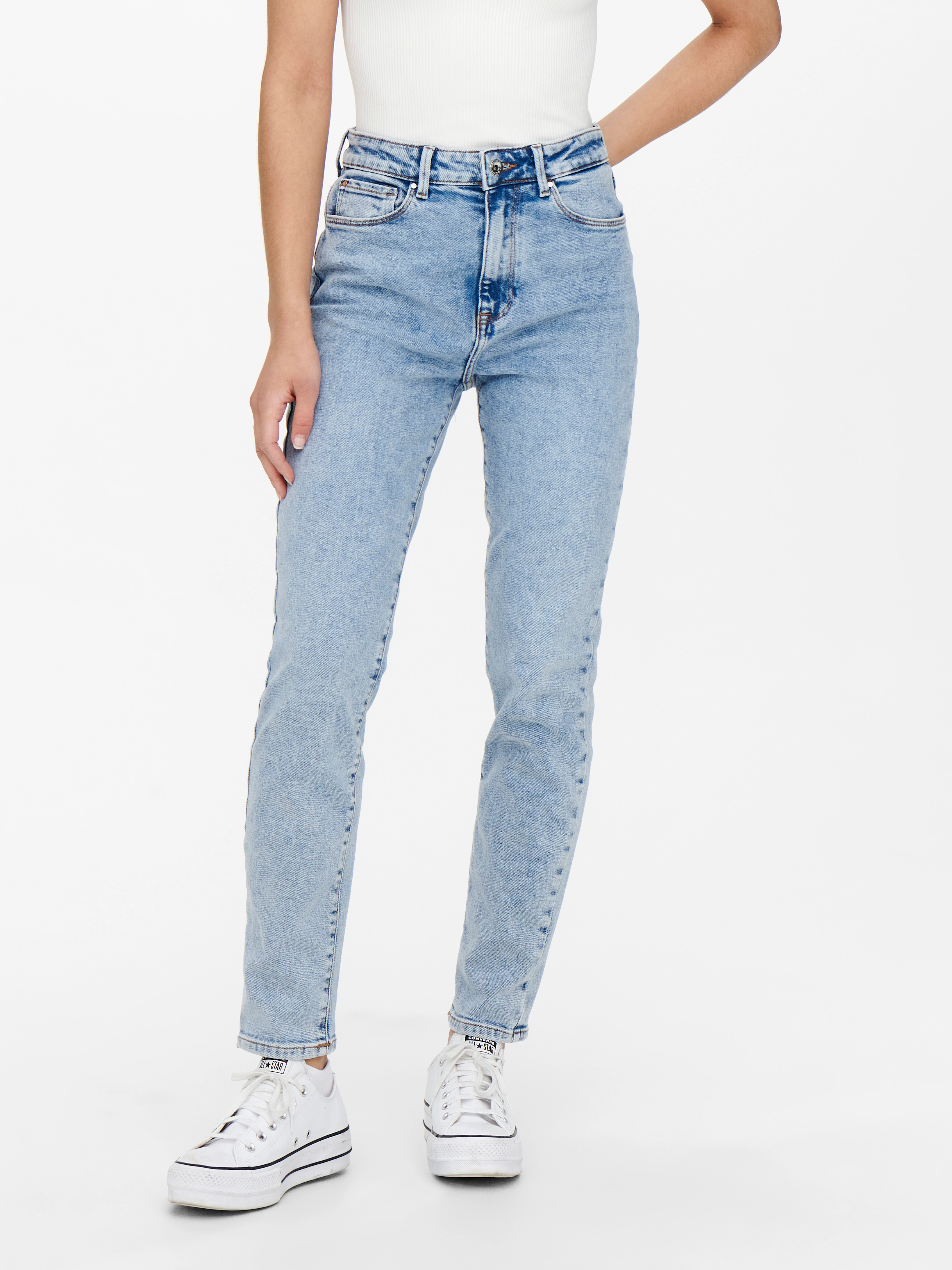 ONLY High-waist-Jeans "ONLEMILY STRETCH HW ST AK DNM CRO789NOOS" günstig online kaufen