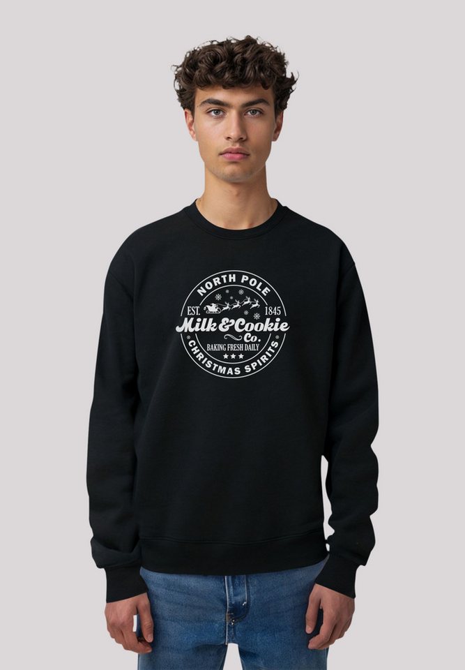 F4NT4STIC Sweatshirt Weihnachten Milk and Cookie Bakery Retro Premium Quali günstig online kaufen