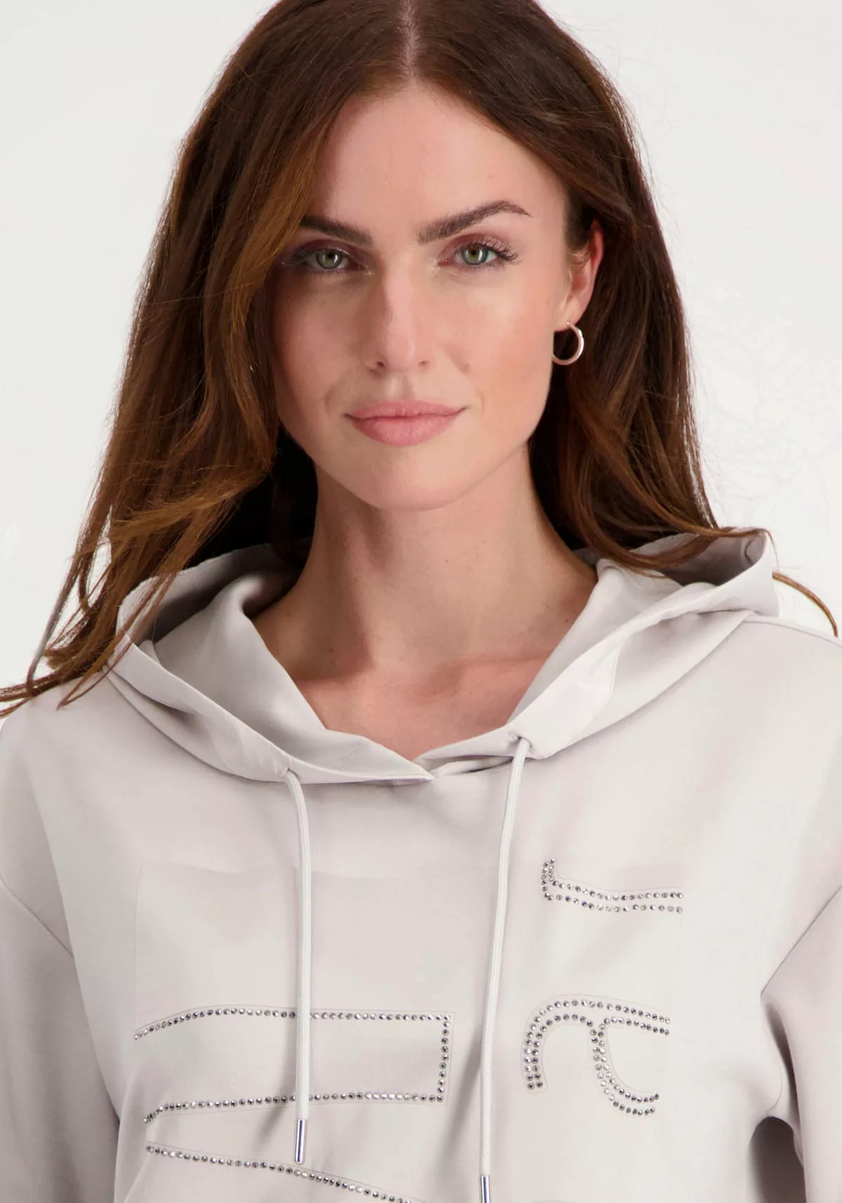 Monari Kapuzensweatshirt, mit Glitzernieten günstig online kaufen