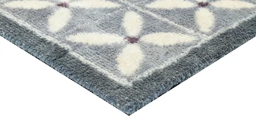 Turtle Mat Teppich »Flower Fields Grey«, rechteckig, 9 mm Höhe günstig online kaufen