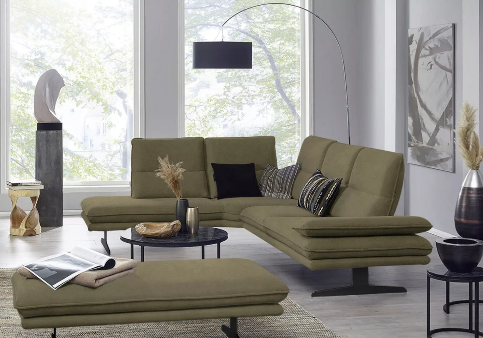 W.SCHILLIG Ecksofa "broadway, Designsofa, mit tollem Sitzkomfort, L-Form", günstig online kaufen