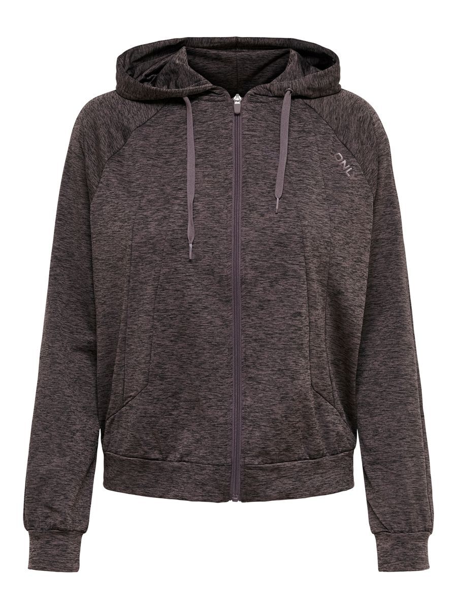 ONLY Reißverschluss-sport- Hoodie Damen Braun günstig online kaufen