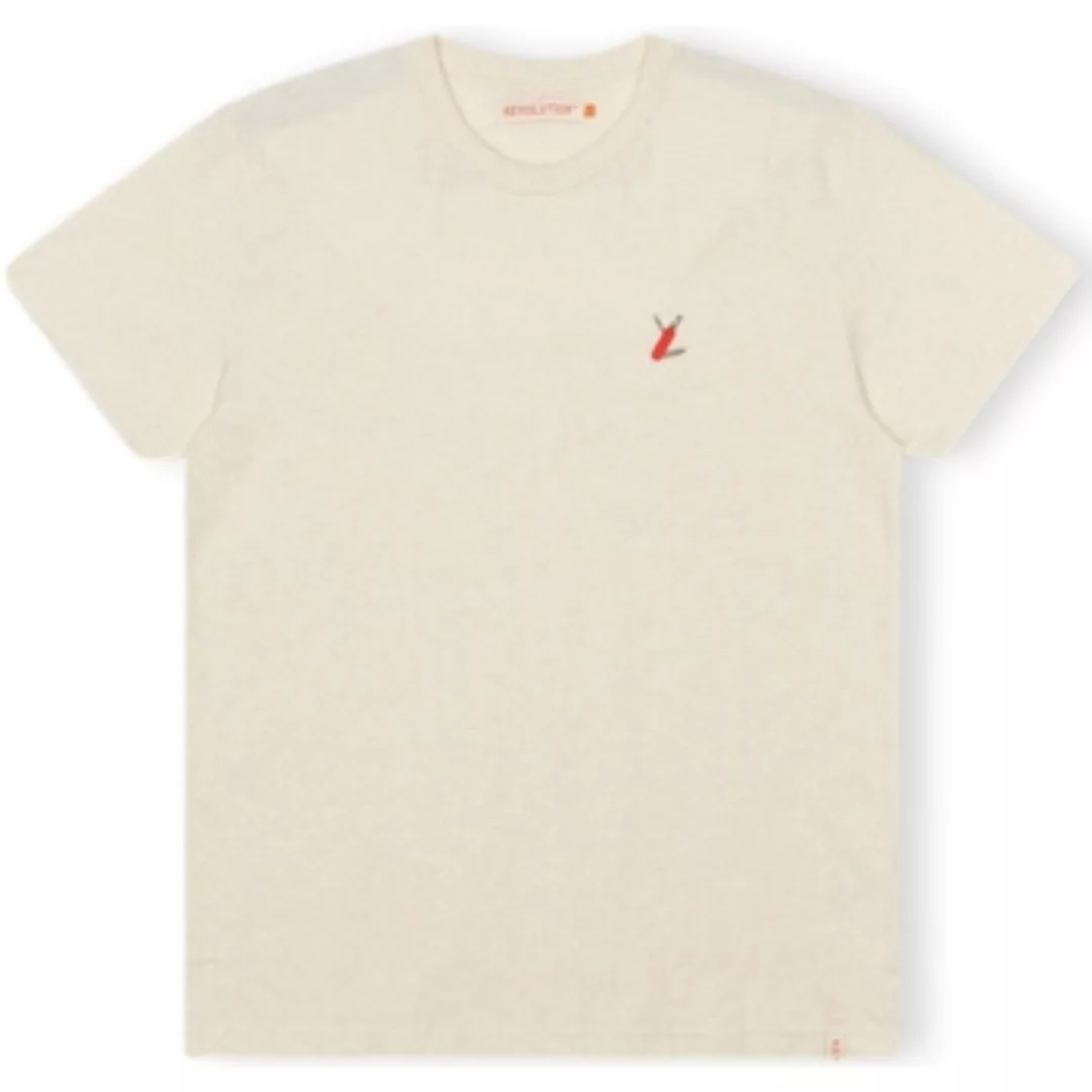 Revolution  T-Shirts & Poloshirts T-Shirt Regular 1343 SUR - Off-White/Mela günstig online kaufen