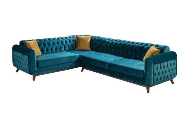 Xlmoebel Ecksofa Elegante Grün Modern Ecksofa Wohnzimmer Luxus, 1 Teile, He günstig online kaufen