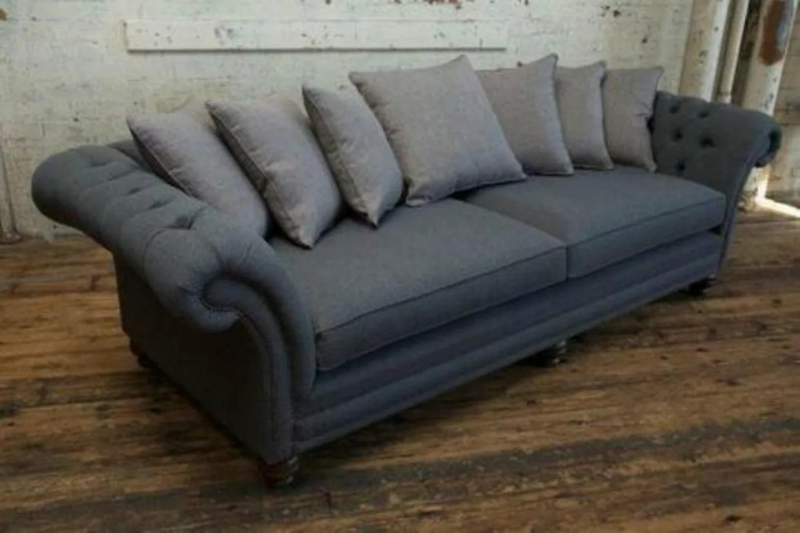 JVmoebel 4-Sitzer XXL Big Sofa 4 Sitzer Couch Chesterfield Polster Garnitur günstig online kaufen