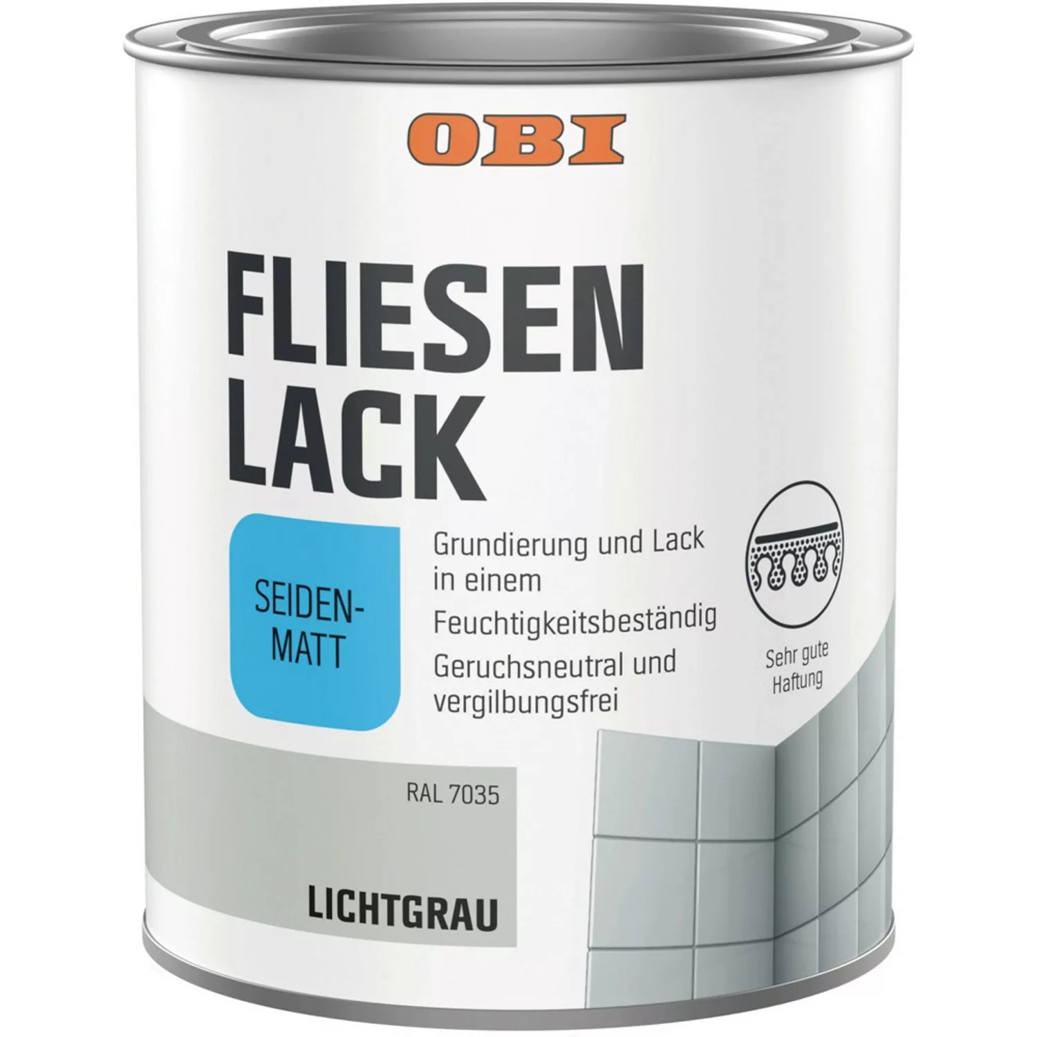 OBI Fliesenlack Lichtgrau Seidenmatt 750 ml günstig online kaufen