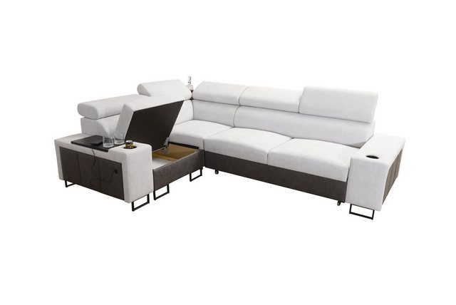 Kaiser Möbel Ottomane Luxuriöses Ecksofa mit Schlaffunktion MELODY II, für günstig online kaufen