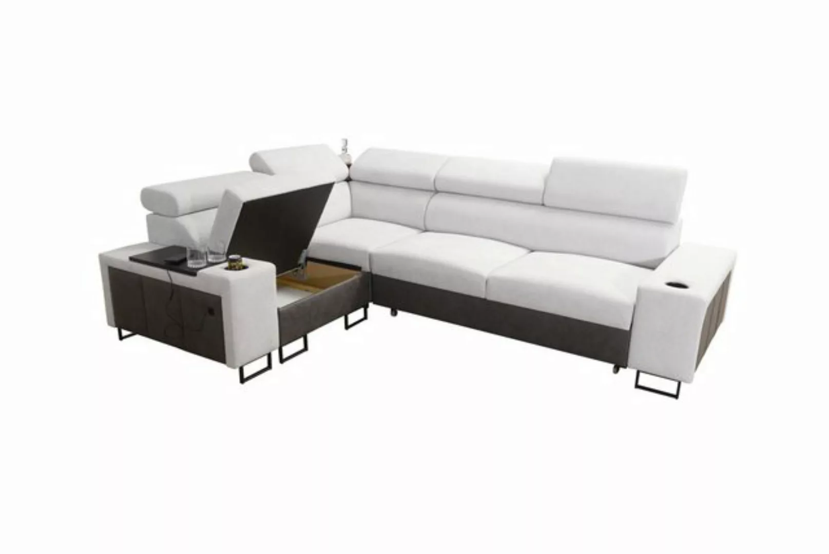 Kaiser Möbel Ecksofa Luxuriöses Ecksofa mit Schlaffunktion MELODY II, für j günstig online kaufen