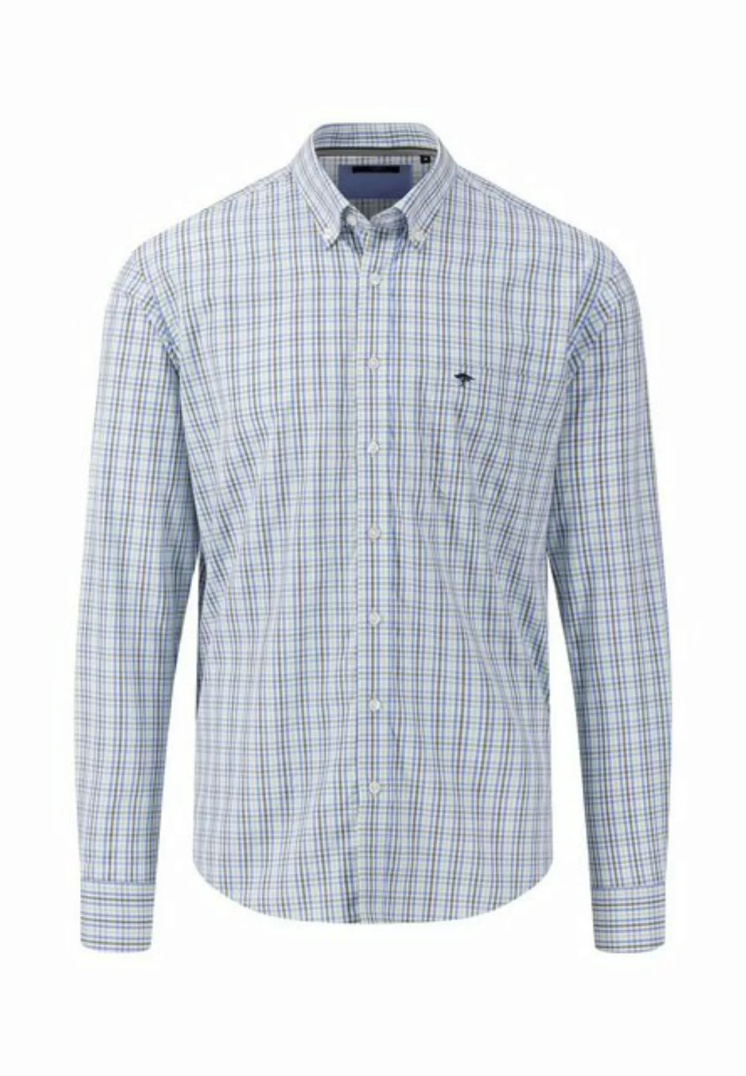 FYNCH-HATTON Langarmhemd Button-Down-Hemd mit Karomuster günstig online kaufen