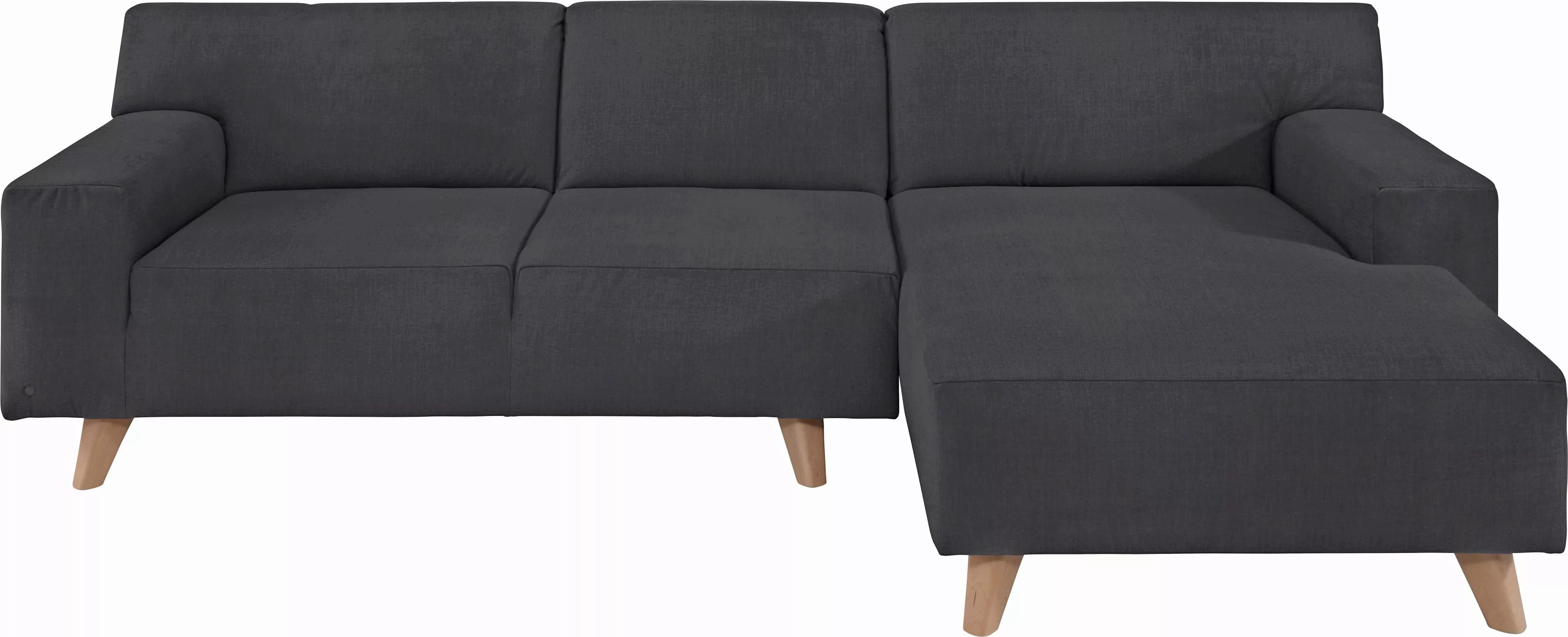 TOM TAILOR HOME Ecksofa »NORDIC PURE«, mit Recamiere, im Retrolook, Füße Bu günstig online kaufen