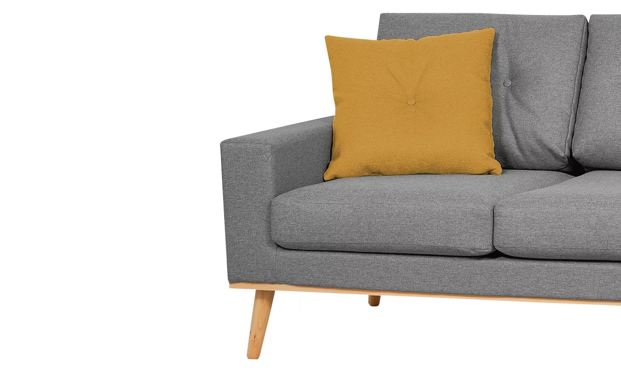 Sofa  3-sitzig  Cristy ¦ grau ¦ Maße (cm): B: 211 H: 88 T: 86.0 Polstermöbe günstig online kaufen