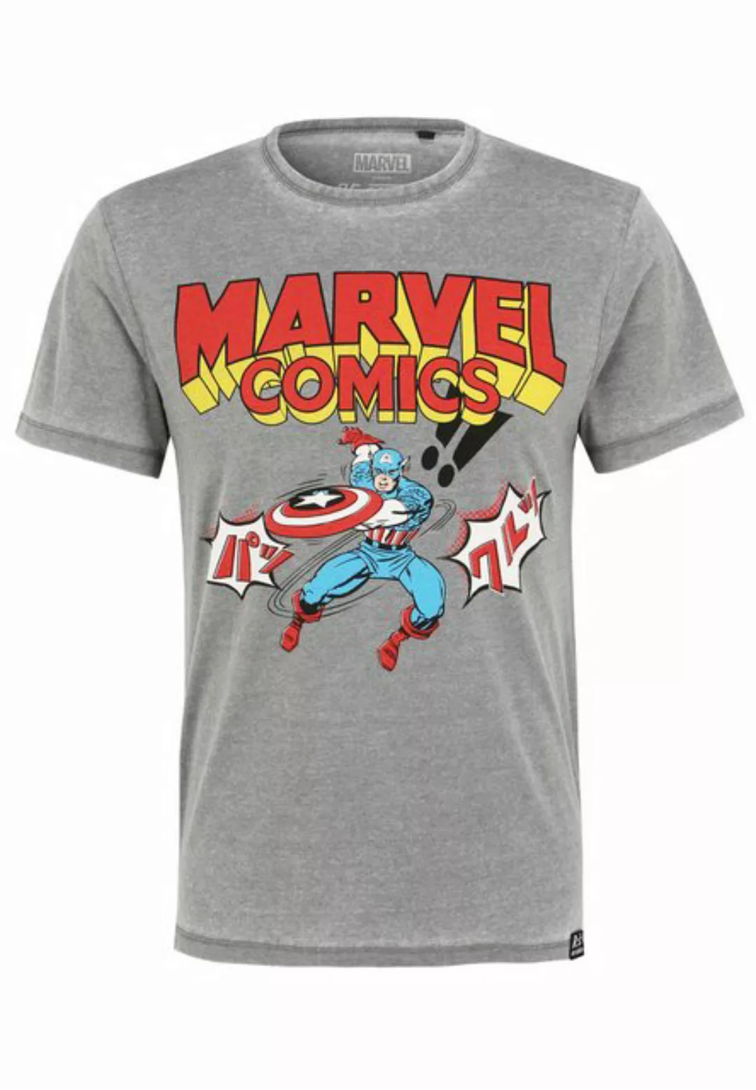 Recovered T-Shirt Marvel Comics Captain America Japan GOTS zertifizierte Bi günstig online kaufen