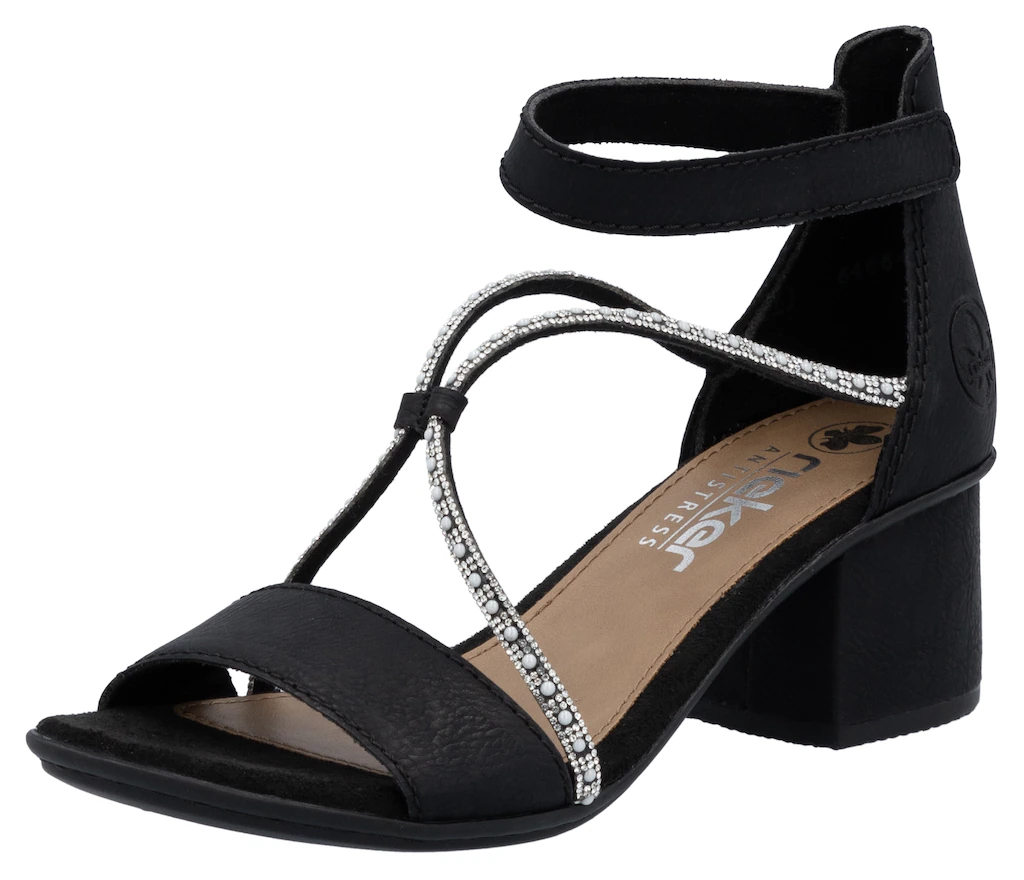 Rieker Sandalette, Sommerschuh, Sandale, Blockabsatz, mit praktischem Klett günstig online kaufen
