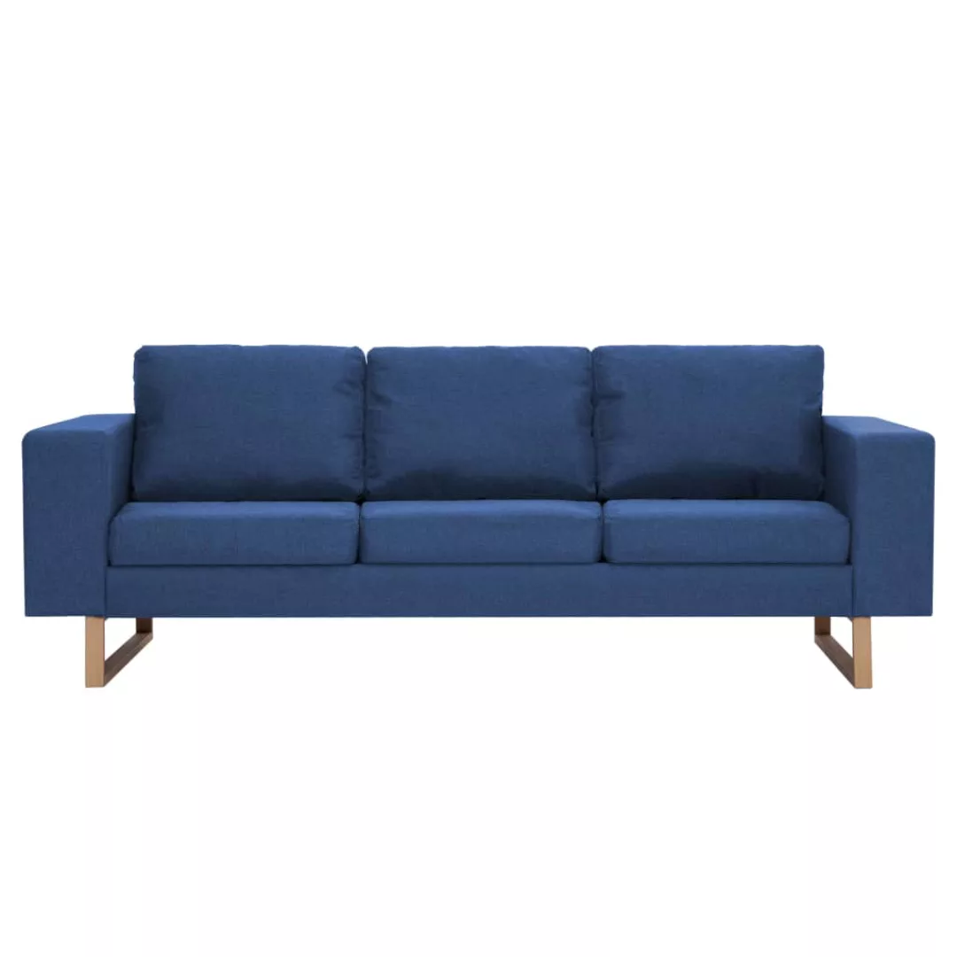 3-sitzer-sofa Stoff Blau günstig online kaufen