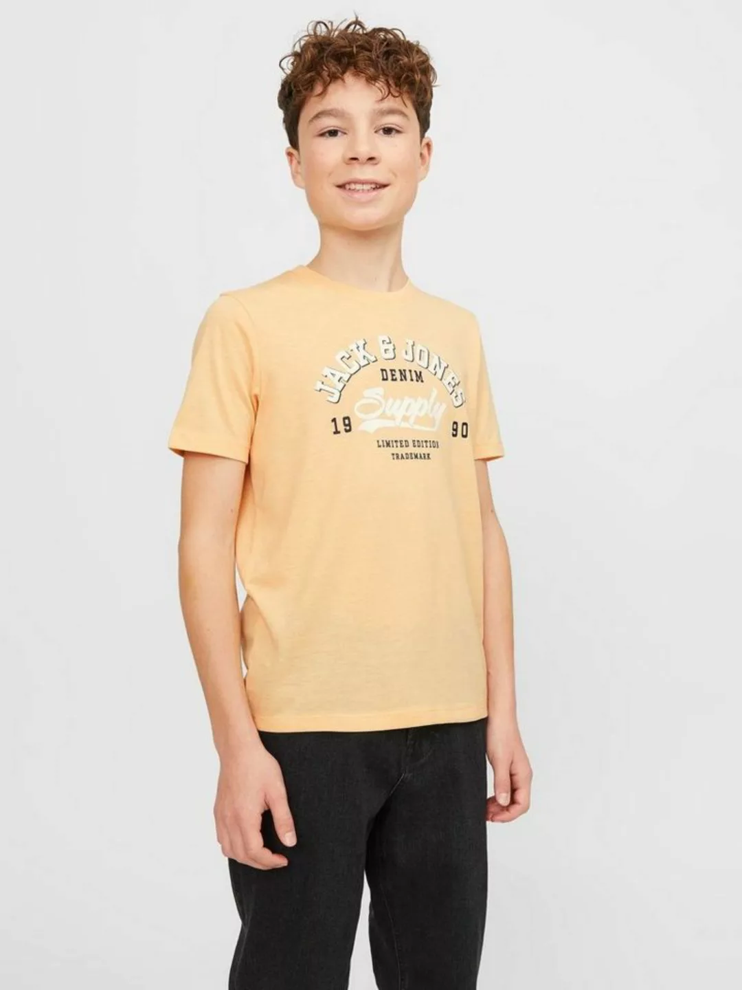 Jack & Jones Junior Rundhalsshirt JJELOGO TEE SS NECK 2 COL AW23 NOOS JNR günstig online kaufen