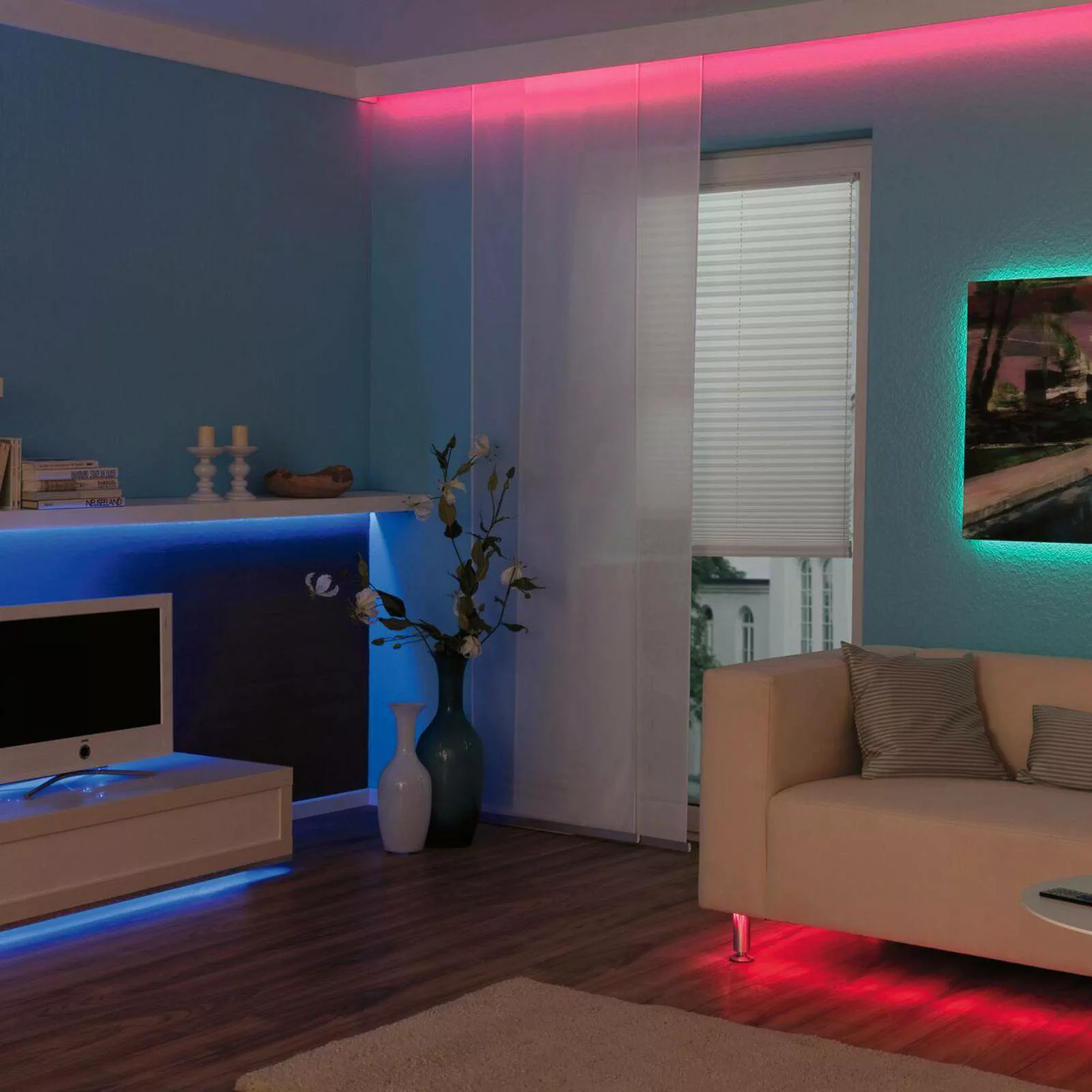 Paulmann LED-Strip-Set TIP, 5 m, weiß, Kunststoff, RGB günstig online kaufen